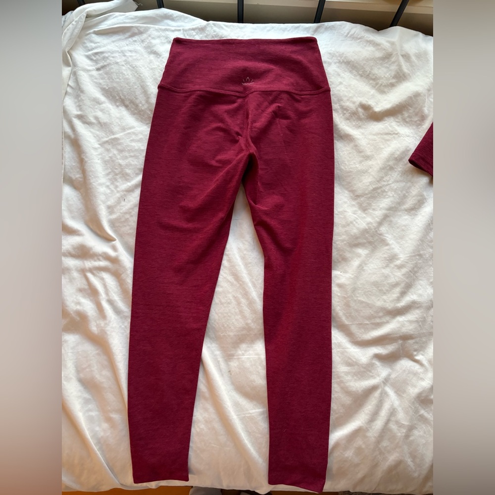 Burgundy Beyond Yoga Two-Piece Active Set - Crop Tank & Leggings - Picture 7 of 7